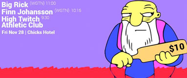 Big Rick, Finn Johansson, High Twitch AC poster